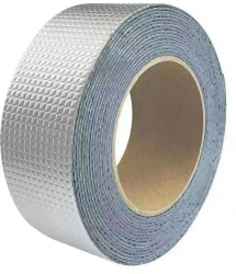 Banda adeziva de etansare impermeabila fabricata din aluminiu si cauciuc butilic 5 cm x 5 m 