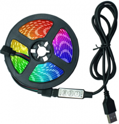 Banda LED RGB iluminare fundal TV aplicatie Mobil 