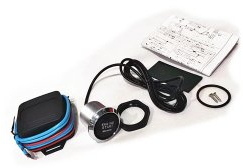 Kit buton pornire motor cu lumina rosie 