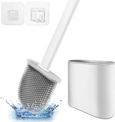 Perie WC din silicon pentru spalat vasul de toaleta 