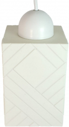 Pendul JULY design modern ajustabil E27 60W 70cm din ABS alb 