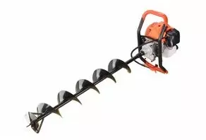 Motoburghiu de pamant WOLFSON® STB-520 1470W 3 burghie incluse 100 150 si 200mm + 3 ulei rosu 0.1L 