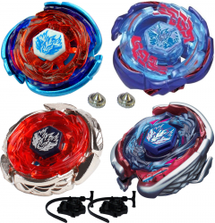 Pachet titirezi 4D PEGASIS Attack 4 buc+2 lansatoare+2 varfuri metalice BB105 Big Bang BB121A Wing 3013-02 Big B. Blue Wing BB70 Galaxy 