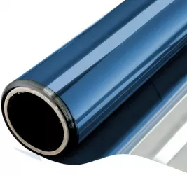 Folie reflexiva pentru geamuri interioare cu efect de oglinda protectie solara UV 60 x 300 cm 