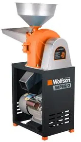 Moara pentru cereale Wolfson Industrial 2200W 220V 350 Kg/h 12 site incluse - WOLFSON - MOARA INDUSTRIAL 