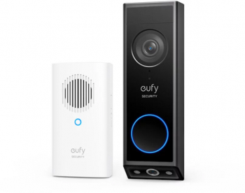 Set Sonerie video eufy E340 cu difuzor wireless Dual Camera 2K HD Negru