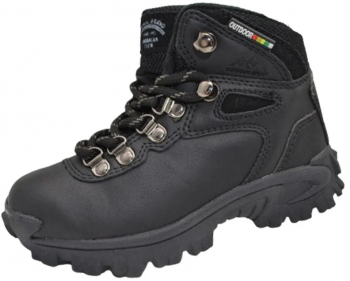 Ghete imblanite Outdoor pentru baieti American Club ES45 22-30 Negru 
