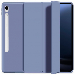 Husa Ultra Slim pt. Samsung Galaxy Tab S9 FE 10.9 inch Silicon TPU Smart Cover cu Suport - Lavanda 