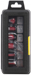 Set 6 freze cu coada profile diferite in cutie de plastic Tivoly 