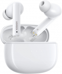 Casti Interfata Bluetooth Active Noise Cancelling In ear Silicon BT 5.2 HiTune P94 Alba