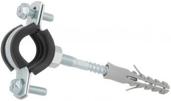 Clema metalica cu cauciuc pentru fixare tevi in perete 3 / 8 15-19 mm Geko G17288 