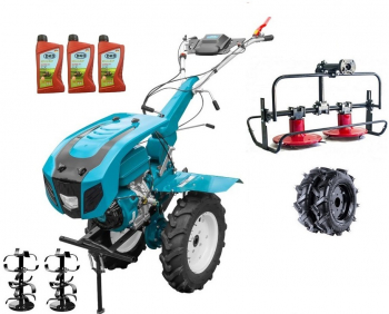 Motocultor Profesional DAKARD Hs 1100D NEW 16. Cositoare Rotativa cu Tamburi 90Cm. Roti Cauciuc 400-8. 3l Ulei 
