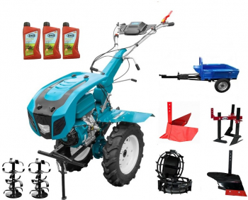 Motocultor Profesional DAKARD Hs 1100D NEW 16 Cp. Remorca DKD Ly 500. Roti Metalice. Plug Arat. Rarita Reglabila. Prasitoare. 3l Ulei 