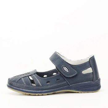 Balerini piele naturala Aurora bleumarin M5 