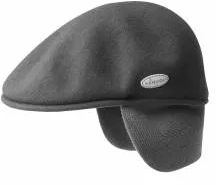 Basca Kangol Wool 504 Earlap Gri Inchis 