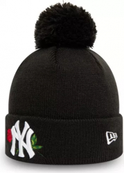 Caciula New Era Bobble Knit Twine NY Yankees Negru 