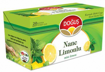 Ceai Turcesc mix de plante menta si lamaie Dogus Nane Limonlu 20 pliculete 40 gr 