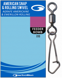 Agrafa MMT Garbolino Nr.12 American Snap Rolling Swivel 