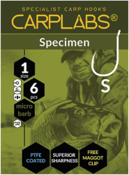 Carlig MMT Konger Carplabs Specimen No.2/0 Titanium Grey Ringed 6buc 