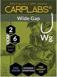 Carlig MMT Konger Carplabs Wide Gap No.8 Titanium Grey Ringed 6buc 