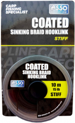 Fir MMT Asso Coated Stiff Sinking Braid Hooklink 25Lb 10m Verde 
