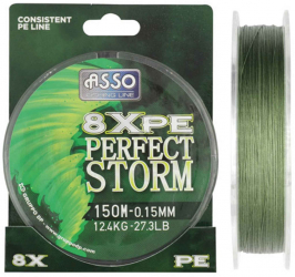 Fir MMT Asso Perfect Storm 8X 0.08mm 8.60kg 150m Moss Green 