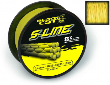 Fir MMT Black Cat S-Line 0.42mm 45kg 250m Galben 