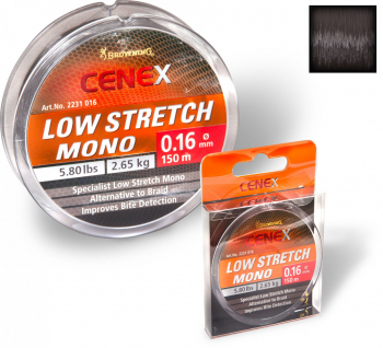 Fir MMT Browning Cenex Low Stretch Mono 0.24mm 6.10kg 150m Negru 
