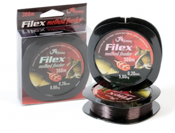 Fir MMT Filex Method Feeder 300m Dark Brown Diametru fir 0.26mm Rezistenta la nod 8.80kg 