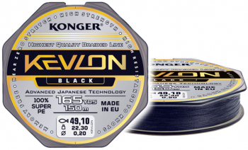Fir Textil MMT Konger Kevlon X4 0.16mm 15.9kg 150m Black 
