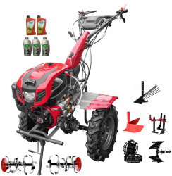 Motocultor Profesional Weima Wm 1100FE-6 16Cp Pornire Electrica cu Diferential Roti Metalice Plug Reversibil Rarita Reg Prasitoare Plug Cart 