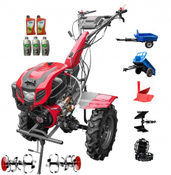 Motocultor Profesional Weima Wm 1100FE-6 Viteze Motor 16Cp Pornire Electrica cu Diferential Remorca Dkd Ly 700 Acc2 