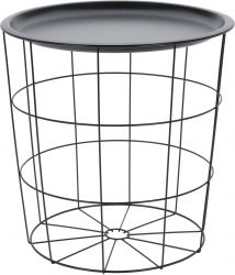 Masa Home&Styling Collection metal 40x40 cm negru 