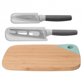 Set cutite si tocator BergHOFF-Leo otel inoxidabil/bambus multicolor 