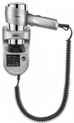 Uscator de par Valera Action Super Plus 1600 Shaver Silver 1600W 3 trepte temperatura 2 viteze Montare pe perete Gri 