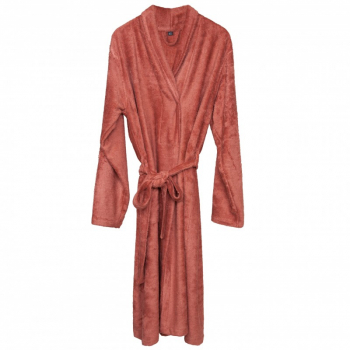 Halat de Baie Frotir din Bambus pentru Adulti L Apricot Blush 
