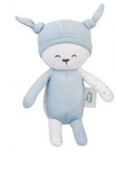 Papusa Textila din Bumbac Organic Bleu