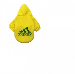 Hainuta cu gluga pentru catei Dogbaby Gonga® Galben XS