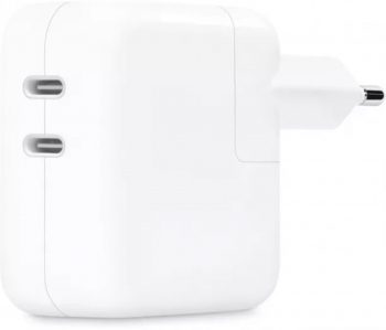Incarcator retea cu incarcare rapida Dual USB-C 35W Alb 
