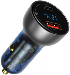 Incarcator pentru Masina Type-C PD65W USB QC4.0 I266 Clear 