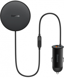 Incarcator Auto 25W + Suport cu Incarcare Wireless 15W I72 Negru 