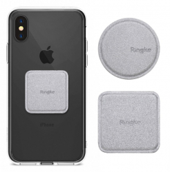 Adeziv magnetic Metalic pentru Telefon set 2 Advanced PU Leather Cover I297 Argintiu