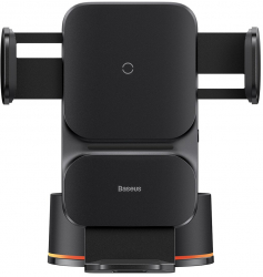 Suport Auto pentru telefon cu Incarcare Wireless 15W Wisdom Alignment F58 Black 