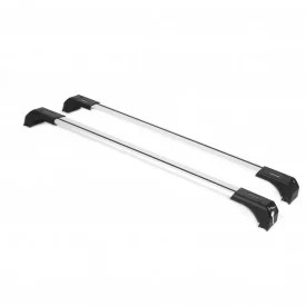 Set 2 bare portbagaj transversale cu prindere in puncte fixe UNIVERSAL lungime 125 CM culoare argintiu 