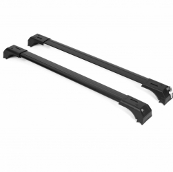 Set 2 bare portbagaj transversale cu prindere in puncte fixe UNIVERSAL Wingbar lungime 135 CM culoare negru 