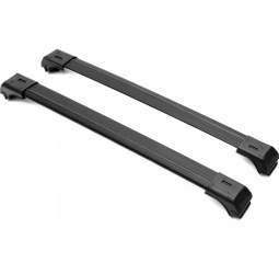 Set 2 bare portbagaj transversale UNIVERSAL Wingbar lungime 100 cm Culoare negru fara chei 