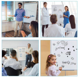 Flipchart magnetic 70x100 cm cu inaltime reglabila suport markere 