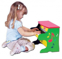 Pian de jucarie mini cu 9 cantecele Melissa and Doug 