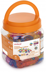 Set educativ STEM 76 Litere Mici translucide alfabet 