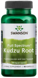 Swanson Kudzu Root radacina Kudzu 500mg 60 Capsule 